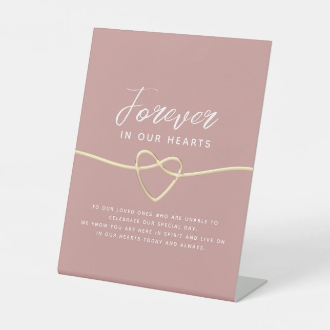 Signe De Table Dusty Rose Mariage (Recto)