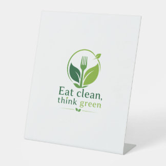 Signe De Table Eat clean, think green