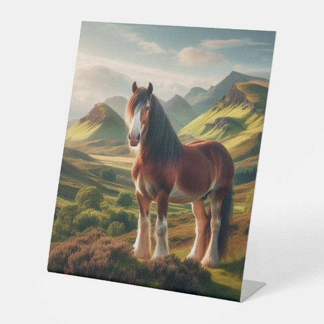 Signe De Table Écosse Highlands Clydesdale (Recto)