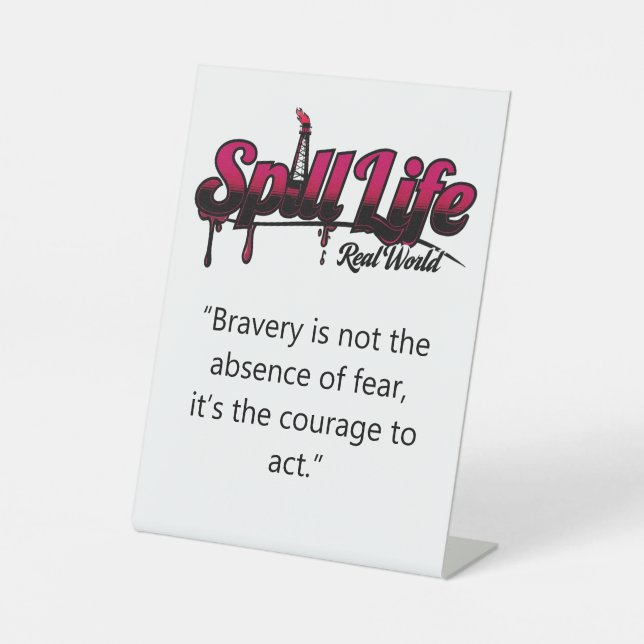 Signe De Table Ecran SpillLife (Recto)