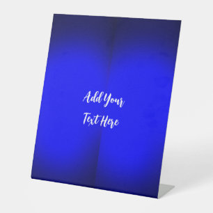 Signe De Table Écriture professionnelle ajouter du texte bleu mod