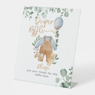 Signe De Table Eeucalyptus vert attendre Baby shower Devoir