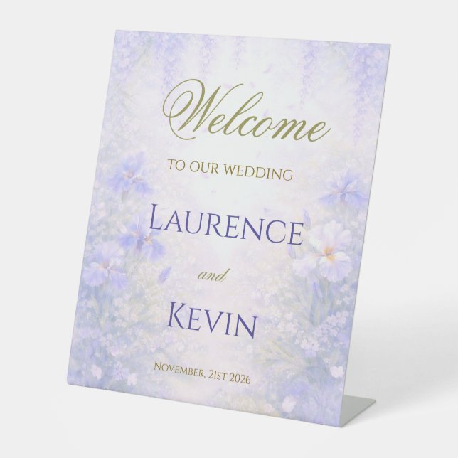 Signe De Table Elegant Botanical Wedding  (Recto)