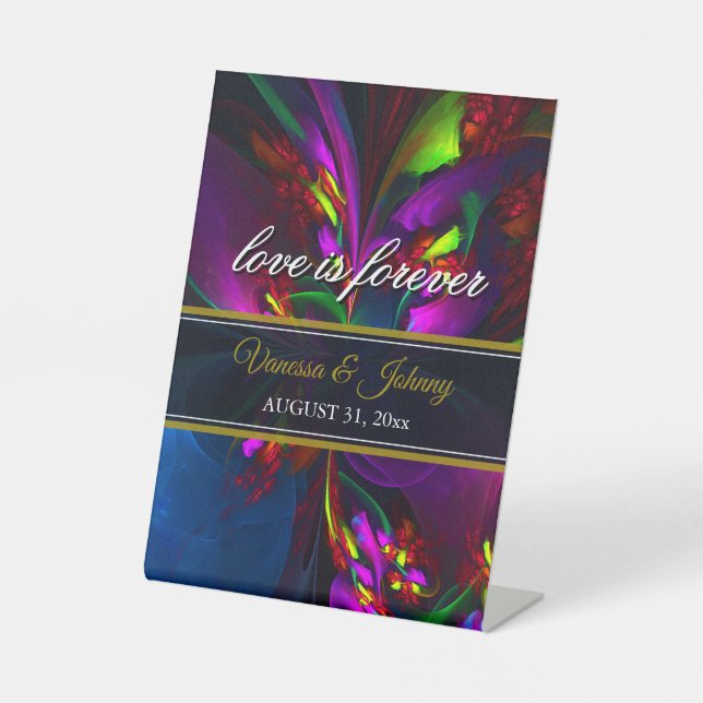 Signe De Table Elegant Classic Modern Floral Pattern #902 Wedding (Recto)