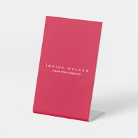 Élégant Classy Plain Unique Special Crimson Rouge