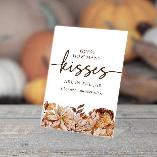 Signe De Table Élégant clignotant de chute (Elegant Fall Pedestal Sign
)