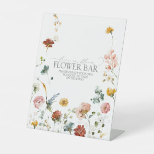 Signe De Table Elégant Garden Flowers Fête des mariées Bar Flower