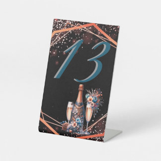 Signe De Table Elegant Gold Greenery Botanical Wedding Table Numb