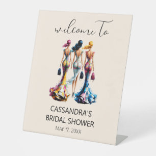 Signe De Table Élégant habillage filles Fête des mariées de bienv