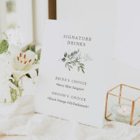 Elégant Mariage Botanique Signature Boissons