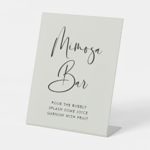 Signe De Table Elégant moderne lumière Sage vert mariage Mimosa b