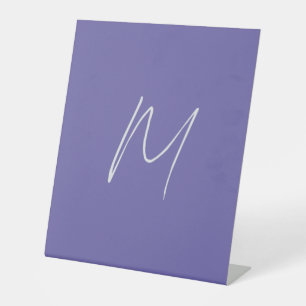 Signe De Table Élégant Moderne Monogramme de Nom Propre