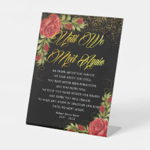 Elégant poème funéraire turc Roses rouges