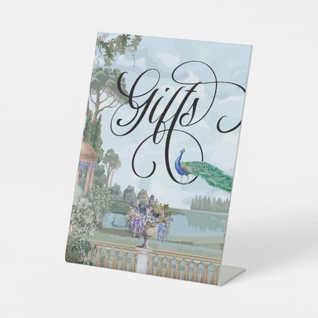 Signe De Table Elégant Regency Era Garden Table Cadeau Mariage (Recto)