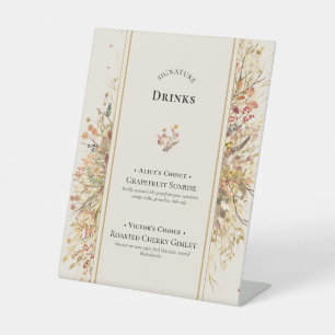 Signe De Table Elégant Rustic Fall Beige Mariage Signature Boisso