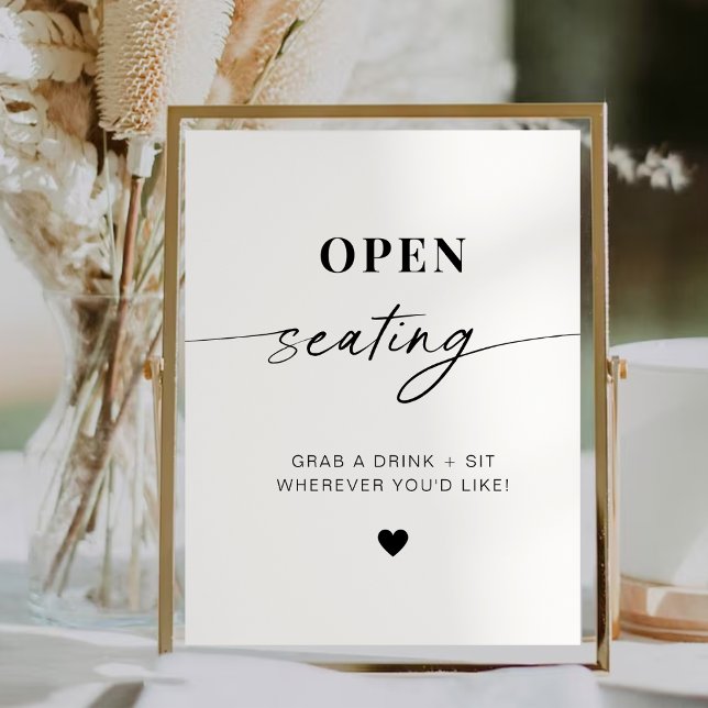 Signe De Table Élégant Rustique Siège ouvert Signal, Trouvez Votr (Créateur téléchargé)