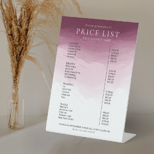 Signe De Table Elégant Salon d'aquarelle Bourgogne Spa Tarifs