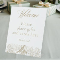Elégant Tan Chinoiserie Nature Birds Baby shower