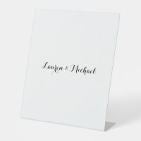 Élégante calligraphie minimaliste mariage noir bla