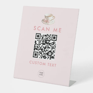Signe De Table Elégante Coquette Preppy Pink Teacup avec Bow