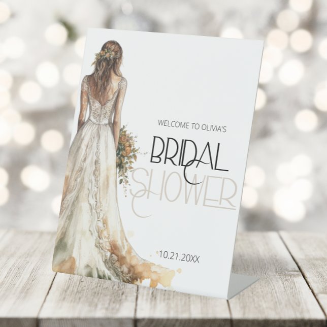 Signe De Table Élégante Fête des mariées de Mariage de mariée Bie (Créateur téléchargé)