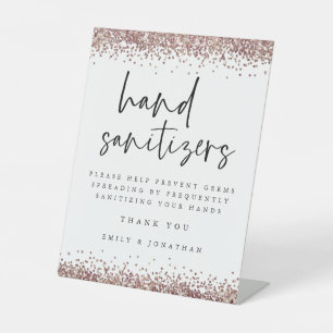 Signe De Table Élégante station de nettoyage à main de Parties sc