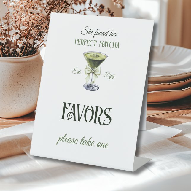 Signe De Table Elle a trouvé ses faveurs de douche de mariage par (Créateur téléchargé)