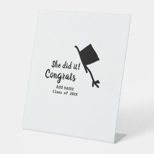 Signe De Table Elle l'a fait grats diplôme ajouter le nom de l'ét