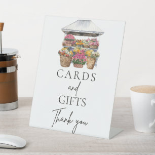 Signe De Table Elle n'est pas sur le marché Floral Script Cards