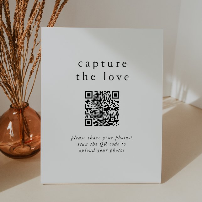 Signe De Table EMELIA Moderne Boho Rustique Capter le Mariage d'a (EMELIA Modern Boho Rustic Capture the Love Wedding Pedestal Sign)