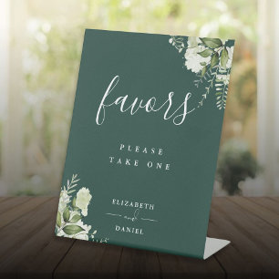 Signe De Table Emerald Floral Green Favore Table