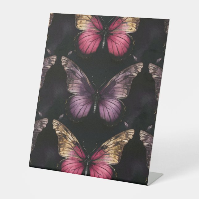Signe De Table Enchanter le Motif papillon (Recto)