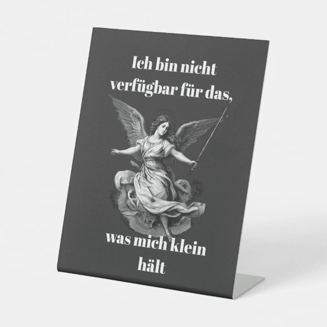 Signe De Table Engel der Unverfügbarkeit  (Recto)