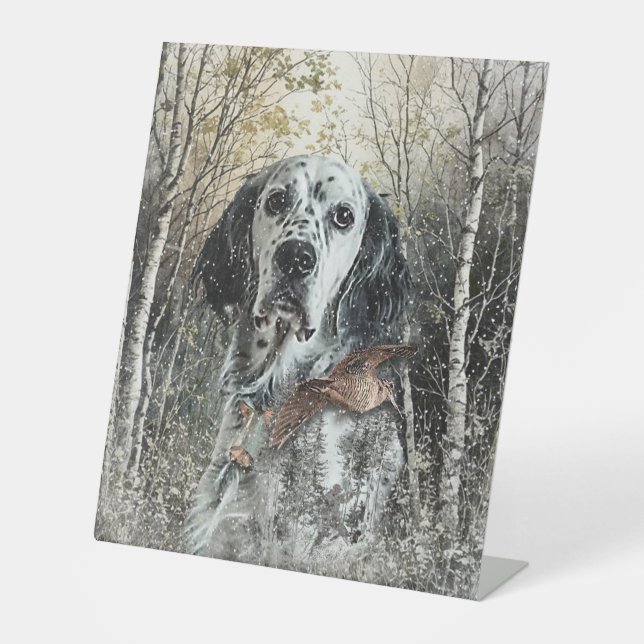 Signe De Table English Setter  (Recto)