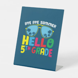Signe De Table Enseignant de 5e année Bonjour 5e année