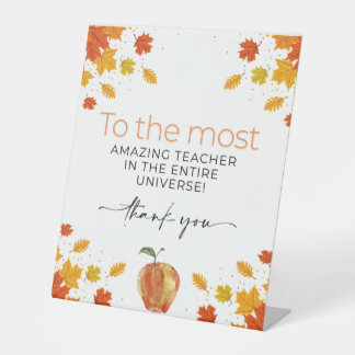 Signe De Table Enseignant Merci, La plupart des cadeaux d'enseign