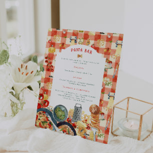 Signe De Table Enseigne de bar de pâtes Holy Ravioli Little Meatb