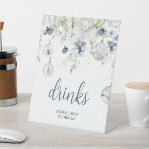 Signe De Table Enseigne de piédestal de boissons pour douche de f
