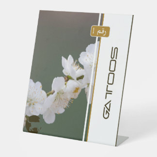 SIGNE DE TABLE ENSEIGNE DE PIÉDESTAL POUR GATTOOS