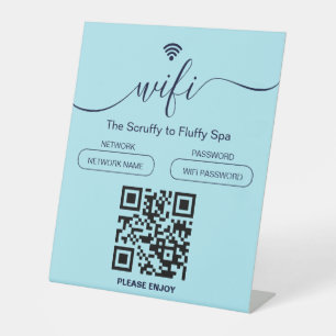 Signe De Table Enseigne de salon de toilettage pour chiens WiFi g