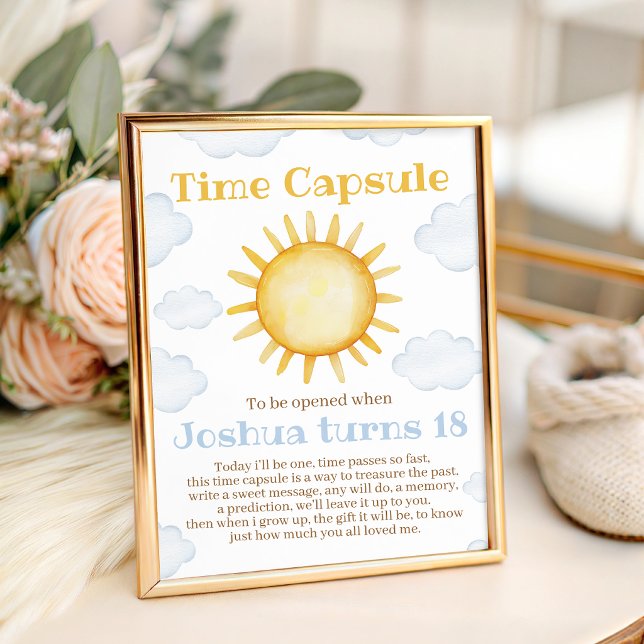 Signe De Table Enseigne de table capsule temporelle Sunshine (Créateur téléchargé)