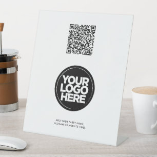 Signe De Table Enseigne d'entreprise avec logo et texte personnal