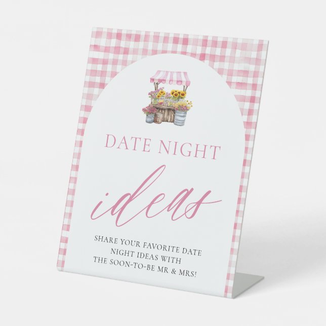 Signe De Table Enseigne Rose "Fresh Off The Market" Idées de Soir (Recto)