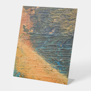 Signe De Table Enseigne sur Pied en Plastique 25x30 cm
