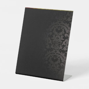 Signe De Table Enseigne sur Pied en Plastique Décor d'Affichage