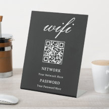 Enseigne sur Pied | Mot de Passe Wifi Réseau Moder