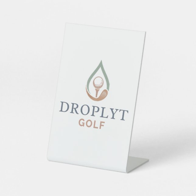 Signe De Table Enseigne sur pied Signature Droplyt Golf (Recto)