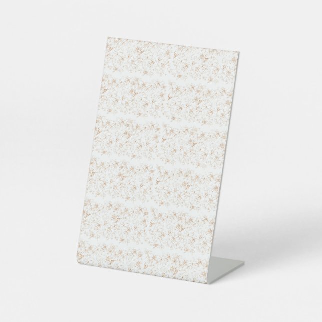 Signe De Table Enseigne sur socle (Recto)