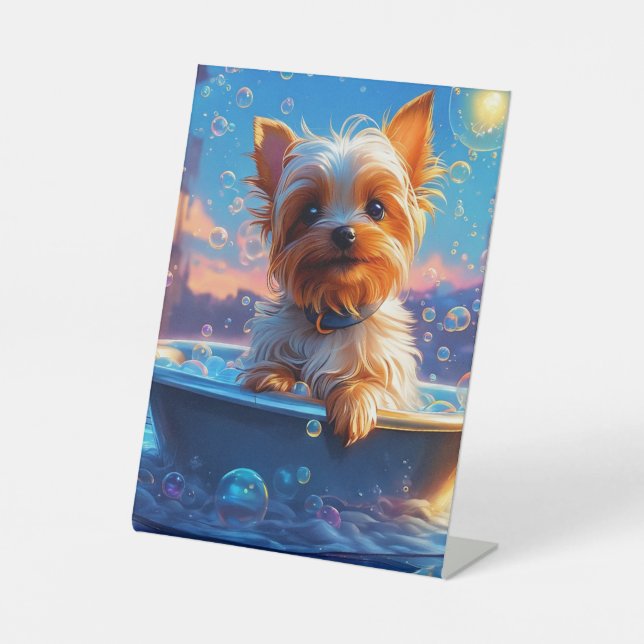 Signe De Table Enseigne sur socle Yorky (Recto)