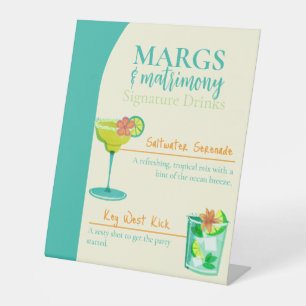 Signe De Table Enterrement de Vie de Jeune Fille Margs & Matrimon